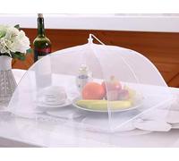 Pacco 4 PZ. Coperture per Alimenti Pieghevoli, Doppia Misura, 2PZ Grandi 40Cm e 2PZ Medi 34Cm, Zanzariere Copri Torte Cibo Frutta, Protezione Esterna Mosche Zanzare, Barbecue Giardino Terrazzo.