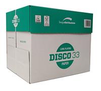 Pacco 5 Risme Carta "Disco 33" Burgo, Formato A4, 103 Micron, Risma 500 Fogli, Certificata FSC, ECF, EU