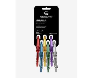 Pacco 6 moschettoni Wild Country Helium 3.0 multicolor