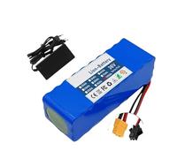 Pacco batteria 36V 100Ah 10S3P BMS 15A integrato, batteria 250W-500W + caricabatterie 42V 2A, utilizzato for scooter elettrici, biciclette e motociclette elettriche(XT60-SM plug battery 1pcs)