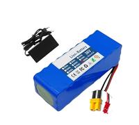 Pacco batteria 36V 100Ah 10S3P BMS 15A integrato, batteria 250W-500W + caricabatterie 42V 2A, utilizzato for scooter elettrici, biciclette e motociclette elettriche(XT30-JST plug battery 1pcs)