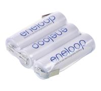 Pacco batteria 3x Stilo (AA) Panasonic eneloop Reihe F1x3 linguette a saldare a