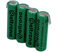 PACCO BATTERIA 4X STILO AA BELTRONA RTU4AAZ LINGUETTE A SALDARE Z NIMH 4.8 V