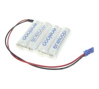 Pacco batteria 4x Stilo (AA) Panasonic eneloop Reihe F1x4 Graupner con cavo,