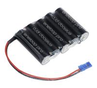 Pacco batteria 5x Stilo (AA) Panasonic eneloop Pro F1x5 Graupner con cavo, con