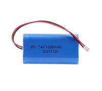Pacco batteria 7,4 V 2S, compatibile con Lifepo4, pacchi batteria da 1500 mAh, 3000 mAh, 3500 mAh e 4000 mAh, spina for batteria ricaricabile(1500MAH)