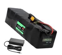 Pacco batteria al litio 13S4P 48V 8,8Ah 10,4Ah 12Ah Batteria ricaricabile con connessione XT60 + indicatore di capacità + caricabatterie for motore da 200W 400W 600W(10.4ah)