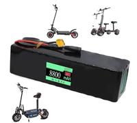 Pacco batteria al litio 13S4P 48V 8,8Ah 10,4Ah 12Ah Batteria ricaricabile con connessione XT60 + indicatore di capacità + caricabatterie for motore da 200W 400W 600W(8.8ah)