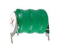 Pacco batteria Ni-Mh, 3,6V 110mAh, 3 pin, per circuito stampato