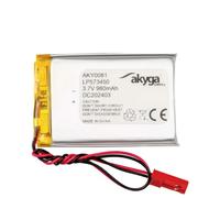 Pacco batteria x Batteria ricaricabile speciale Akyga LP573450 LiPo 3.7 V 980