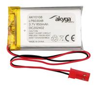 Pacco batteria x Batteria ricaricabile speciale Akyga LP603048 LiPo 3.7 V 850