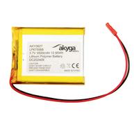 Akyga Batteria ricaricabile Li-Po LP675568 AKY0627 – 3,7 V PCM JST 2 poli connettore 2,54 15 cm