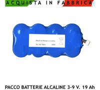 Pacco Batterie 3-9-12 V. 19 Ah 8 Torcioni in Serie Ricambio Sirena Radio SH-B39