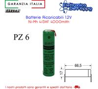 6 Batterie Ricaricabili 1,2V Ni-Mh 4/3AF 4000mAh