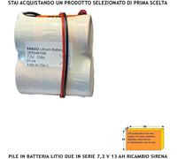 Pacco Batterie Litio 7,2 V 13 Ah Per Antifurto 2XER34615M Pile Non Ricaricabili