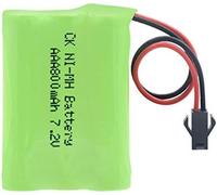 Pacco Batterie Ni-Mh Ricaricabili AAA Da 7.2 V 800 MAh 6. Con Connettore Per Pacchi Batterie Ni-Mh AAA Ricaricabili Sm-2p