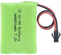 Pacco Batterie Ricaricabili Ni-Mh 7.2v 800mah 6 AAA, Con Connettore Per Pacchi Batterie Ricaricabili Ni-Mh AAA Sm-2p