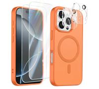 Pacco Custodia per iPhone 16 Pro 2 Vetri Temperati e 2 Protezioni Fotocamera