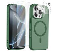 Pacco Custodia per iPhone 16 Pro 2 Vetri Temperati e 2 Protezioni Fotocamera