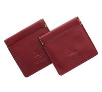 Pacco da 2 Portamonete Visconti con chiusura snap CP7 Rosso