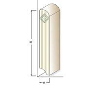 PACCO DA 24 MT di Zoccolino Battiscopa in legno/MDF Laccato BIANCO vari formati