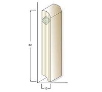 PACCO DA 24 MT di Zoccolino Battiscopa in legno/MDF Laccato BIANCO vari formati