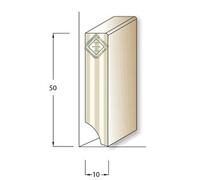 PACCO DA 24 MT di Zoccolino Battiscopa in legno/MDF Laccato BIANCO vari formati