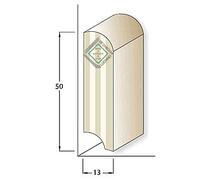 PACCO DA 24 MT di Zoccolino Battiscopa in legno/MDF Laccato BIANCO vari formati