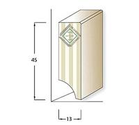PACCO DA 24 MT di Zoccolino Battiscopa in legno/MDF Laccato BIANCO vari formati