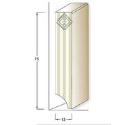 PACCO DA 24 MT di Zoccolino Battiscopa in legno/MDF Laccato BIANCO vari formati