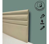 Pacco da 3 metri lineari di Battiscopa DUCALE autoadesivo flessibile AVORIO 155x12mm (niente colla chiodi e tagli)