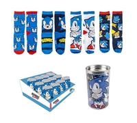 CERDÁ LIFE'S LITTLE MOMENTS Pack Calzini Sonic 4 Pezzi, Multicolor, 27-30 Unisex-Bambini e Ragazzi
