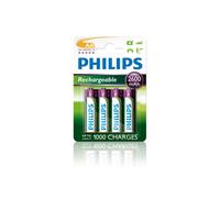 Pacco da 4 pile ricaricabili Philips AA LR6 2600 mAh