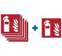 PACCO DA 6 KIT DA 6 ADESIVI - Estintore