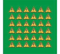 PACCO DA 6 KIT DA 6 ADESIVI TRIANGOLARI - 400 volt - pittogramma