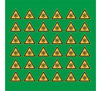 PACCO DA 6 KIT DA 6 ADESIVI TRIANGOLARI - Bassa temperatura - pittogramma