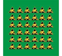 PACCO DA 6 KIT DA 6 ADESIVI TRIANGOLARI - campo elettrostatico - pittogramma