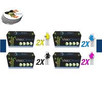 Pacco di otto Toner Cartucce di inchiostro (CE400X) 2 Nero 1100 Páginas, (CE401A) 2 Ciano/Azzuro (CE402A) 2 Giallo e (CE403A) 2 Magenta 6000 Pagine generico per stampante HP Laserjet Entreprise Color flow M575DN Certificato ISO 9001 ISO 14001 (Offerte sottotazza) - Visiodirect -