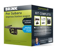 Pacco Gancio traino estr. Brink per Subaru Impreza SW 92- & e-kit sp. a 13 poli