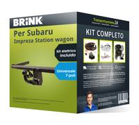 Pacco Gancio traino estr. Brink per Subaru Impreza SW 92- & e-kit uni a 7 poli