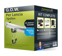 Pacco Gancio traino estr. G.D.W. per Lancia Ypsilon 24- e un e-kit sp. a 7 poli