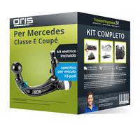 Pacco Gancio traino estr. Oris per Mercedes E coupé 09-17 & e-kit sp. a 13 poli
