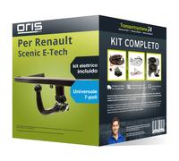 Pacco Gancio traino estr. Oris per Renault Scenic E-Tech 23- & e-kit u. a 7 poli