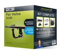 Pacco Gancio traino estr. Oris per Volvo XC60 08- & e-kit spec. a 13 poli NUOVO