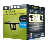 Pacco Gancio traino estr. per Ford Focus Turnier SW 18- & e-kit u. a 13 poli Top