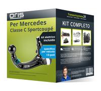 Pacco Gancio traino estr. per Mercedes C Coupé 11- e un e-kit sp. a 13 poli Top