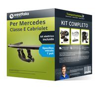 Pacco Gancio traino estr. per Mercedes cab. 10- e un e-kit sp. a 7 poli