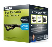 Pacco Gancio traino estr. per Renault Clio fastback 12- & e-kit spec. a 13 poli