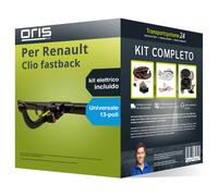 Pacco Gancio traino estr. per Renault Clio fastback 12- e un e-kit u. a 13 poli