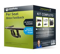 Pacco Gancio traino estr. per Seat Ibiza Fastback 17- & e-kit sp. a 13 poli set